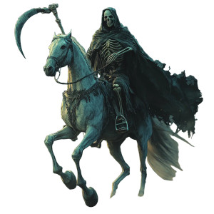 Skeletal Rider V2 Vinyl Car Decal Sticker – Waterproof & UV-Resistant 8"