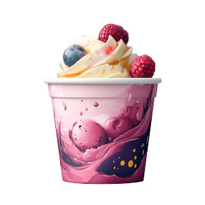 Modern Ice Cream Branding Vinyl Car Decal Sticker – Waterproof & UV-Resistant 8"