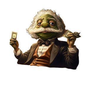 Pepe Einstein Meme Vinyl Car Decal Sticker – Waterproof & UV-Resistant 8"