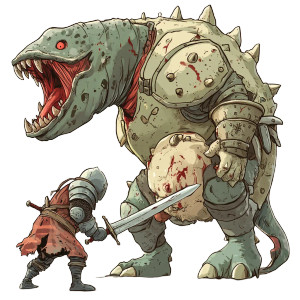 Medieval Guard Battle Vinyl Car Decal Sticker – Waterproof & UV-Resistant 8"