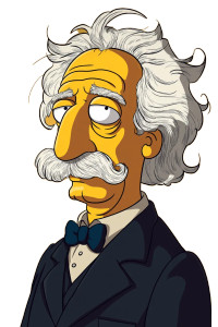 Einstein As Simpson Vinyl Car Decal Sticker – Waterproof & UV-Resistant 8" Einstein As Simpson Vinyl Car Decal Sticker – Waterproof & UV-Resistant 8"