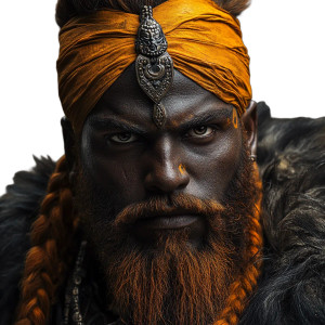 Viking With Turban Vinyl Car Decal Sticker – Waterproof & UV-Resistant 8"