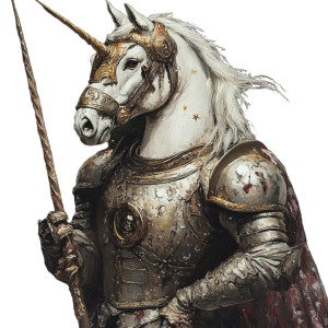 Unicorn Warrior Vinyl Car Decal Sticker – Waterproof & UV-Resistant 8"