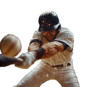 Baseball Impact Moment Vinyl Car Decal Sticker – Waterproof & UV-Resistant 8"