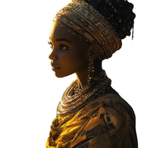 African Princess Metropolis Vinyl Car Decal Sticker – Waterproof & UV-Resistant 8"