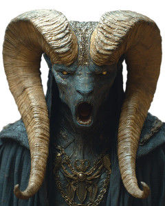 Fantasy Horned Warrior Vinyl Car Decal Sticker – Waterproof & UV-Resistant 8"