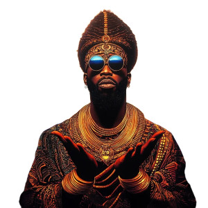 Afrofuturism African Man Vinyl Car Decal Sticker – Waterproof & UV-Resistant 8" Afrofuturism African Man Vinyl Car Decal Sticker – Waterproof & UV-Resistant 8"
