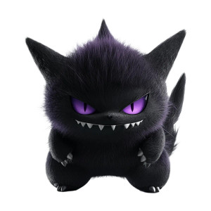 Black Gengar Vinyl Car Decal Sticker – Waterproof & UV-Resistant 8"