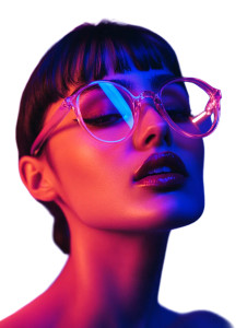 Neon Gel Portrait Vinyl Car Decal Sticker – Waterproof & UV-Resistant 8"