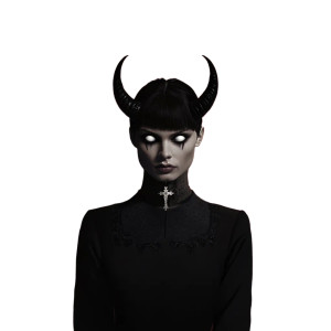 Priest With Devil Horns Vinyl Car Decal Sticker – Waterproof & UV-Resistant 8"