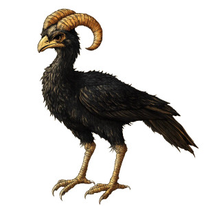 Majestic Horned Raptor Vinyl Car Decal Sticker – Waterproof & UV-Resistant 8"