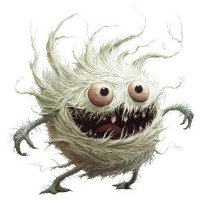 Cartoon Wind Monster Vinyl Car Decal Sticker – Waterproof & UV-Resistant 8"