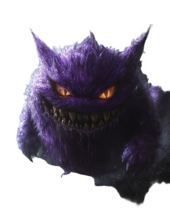 Ultra Realistic Gengar Vinyl Car Decal Sticker – Waterproof & UV-Resistant 8"