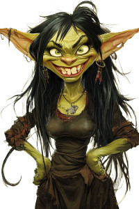 Happy Gobbo Woman Vinyl Car Decal Sticker – Waterproof & UV-Resistant 8"