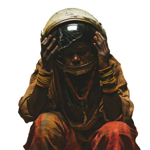 Ethiopian In Space Helmet Vinyl Car Decal Sticker – Waterproof & UV-Resistant 8"