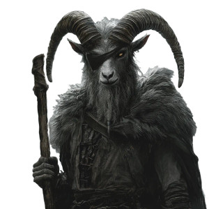 Goat Humanoid Warrior Vinyl Car Decal Sticker – Waterproof & UV-Resistant 8" Goat Humanoid Warrior Vinyl Car Decal Sticker – Waterproof & UV-Resistant 8"
