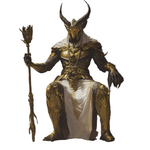 Alien God King Vinyl Car Decal Sticker – Waterproof & UV-Resistant 8"