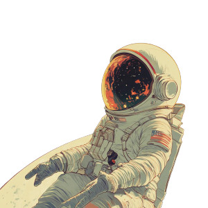 Astronaut In Space Vinyl Car Decal Sticker – Waterproof & UV-Resistant 8" Astronaut In Space Vinyl Car Decal Sticker – Waterproof & UV-Resistant 8"