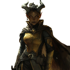 Tiefling Detective Guard Vinyl Car Decal Sticker – Waterproof & UV-Resistant 8"