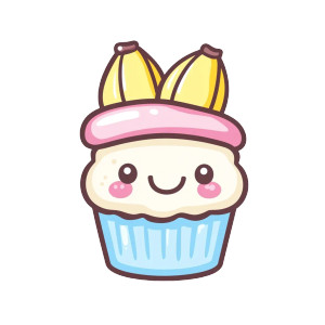 Cute Pudding Logo Vinyl Car Decal Sticker – Waterproof & UV-Resistant 8"