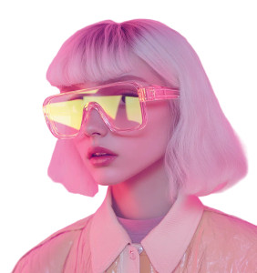 Futuristic White-Haired Woman Vinyl Car Decal Sticker – Waterproof & UV-Resistant 8" Futuristic White-Haired Woman Vinyl Car Decal Sticker – Waterproof & UV-Resistant 8"