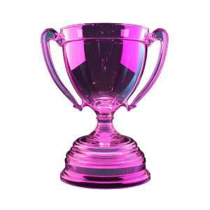 3D Trophy Icon V5 Vinyl Car Decal Sticker – Waterproof & UV-Resistant 8"