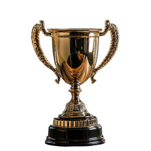 Championship Trophy V2 Vinyl Car Decal Sticker – Waterproof & UV-Resistant 8"