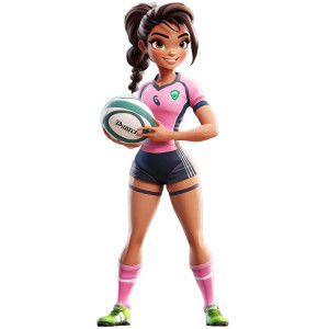 Rugby Enthusiast Character Vinyl Car Decal Sticker – Waterproof & UV-Resistant 8" Rugby Enthusiast Character Vinyl Car Decal Sticker – Waterproof & UV-Resistant 8"