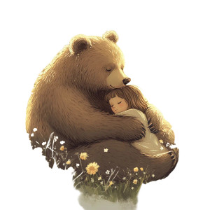 Gentle Bear Embrace Vinyl Car Decal Sticker – Waterproof & UV-Resistant 8" Gentle Bear Embrace Vinyl Car Decal Sticker – Waterproof & UV-Resistant 8"