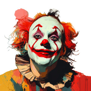 Clown Avatar Vinyl Car Decal Sticker – Waterproof & UV-Resistant 8"