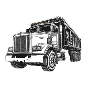 Monochrome Dumpster Truck Vinyl Car Decal Sticker – Waterproof & UV-Resistant 8" Monochrome Dumpster Truck Vinyl Car Decal Sticker – Waterproof & UV-Resistant 8"