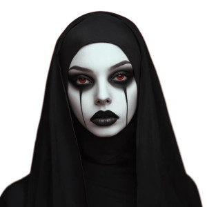 Gothic Nun Portrait V5 Vinyl Car Decal Sticker – Waterproof & UV-Resistant 8" Gothic Nun Portrait V5 Vinyl Car Decal Sticker – Waterproof & UV-Resistant 8"
