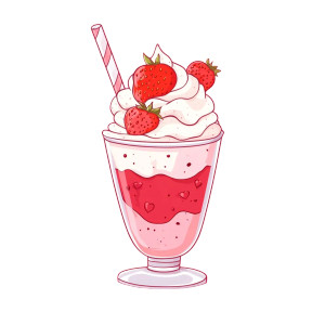 Kawaii Strawberry Sundae Vinyl Car Decal Sticker – Waterproof & UV-Resistant 8" Kawaii Strawberry Sundae Vinyl Car Decal Sticker – Waterproof & UV-Resistant 8"