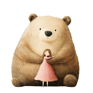 Girl Hugs Teddy Vinyl Car Decal Sticker – Waterproof & UV-Resistant 8" Girl Hugs Teddy Vinyl Car Decal Sticker – Waterproof & UV-Resistant 8"