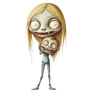 Cartoonish Zombie Caricature Vinyl Car Decal Sticker – Waterproof & UV-Resistant 8" Cartoonish Zombie Caricature Vinyl Car Decal Sticker – Waterproof & UV-Resistant 8"