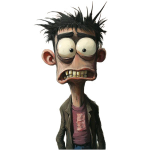 Embarrassing Person Art Vinyl Car Decal Sticker – Waterproof & UV-Resistant 8"