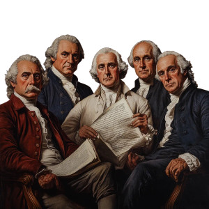Founding Fathers Vinyl Car Decal Sticker – Waterproof & UV-Resistant 8"