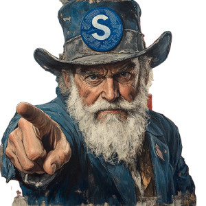 Uncle Sam Portrait V4 Vinyl Car Decal Sticker – Waterproof & UV-Resistant 8"