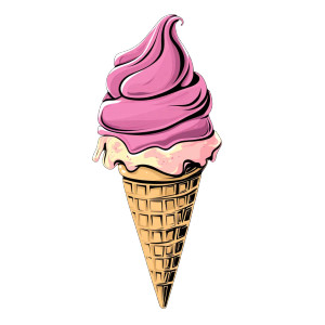 Ice Cream Cone Vinyl Car Decal Sticker – Waterproof & UV-Resistant 8" Ice Cream Cone Vinyl Car Decal Sticker – Waterproof & UV-Resistant 8"
