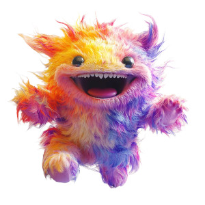 Energetic Colorful Monster Vinyl Car Decal Sticker – Waterproof & UV-Resistant 8"