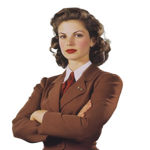 Muscular Formal Woman Vinyl Car Decal Sticker – Waterproof & UV-Resistant 8"