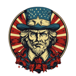 American Logo Vinyl Car Decal Sticker – Waterproof & UV-Resistant 8"