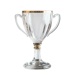 Glass Trophy Vinyl Car Decal Sticker – Waterproof & UV-Resistant 8"