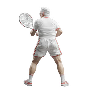 Colonel Sanders Tennis Vinyl Car Decal Sticker – Waterproof & UV-Resistant 8"