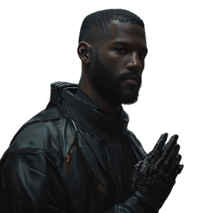 Cybernetic Space Traveler Vinyl Car Decal Sticker – Waterproof & UV-Resistant 8"