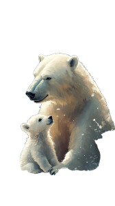 Polar Bears Playing Vinyl Car Decal Sticker – Waterproof & UV-Resistant 8" Polar Bears Playing Vinyl Car Decal Sticker – Waterproof & UV-Resistant 8"