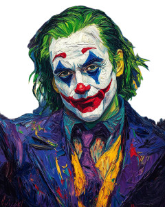 Van Gogh'S Joker Vinyl Car Decal Sticker – Waterproof & UV-Resistant 8"