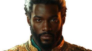 Cosmic Regal Figure Vinyl Car Decal Sticker – Waterproof & UV-Resistant 8"