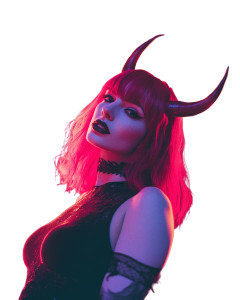 Demonic Woman Pose Vinyl Car Decal Sticker – Waterproof & UV-Resistant 8"