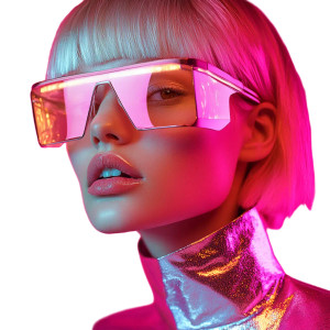 Futuristic Neon Sunglasses Vinyl Car Decal Sticker – Waterproof & UV-Resistant 8" Futuristic Neon Sunglasses Vinyl Car Decal Sticker – Waterproof & UV-Resistant 8"
